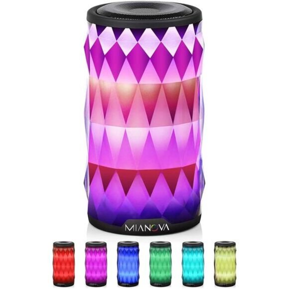 LED Bluetooth Speaker,Night Light Changing Wireless Speaker, Portable Wireless - Picture 1 of 5